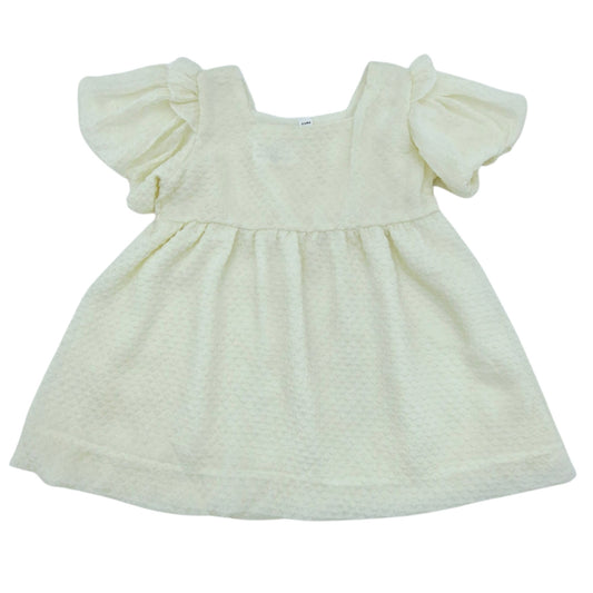 Vestido color crema con manga — Talla 0 a 3 meses | Usado