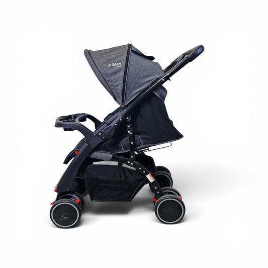 Coche Jumpy Premium Gris Oscuro — 3 Posiciones de Reclinado | Usado