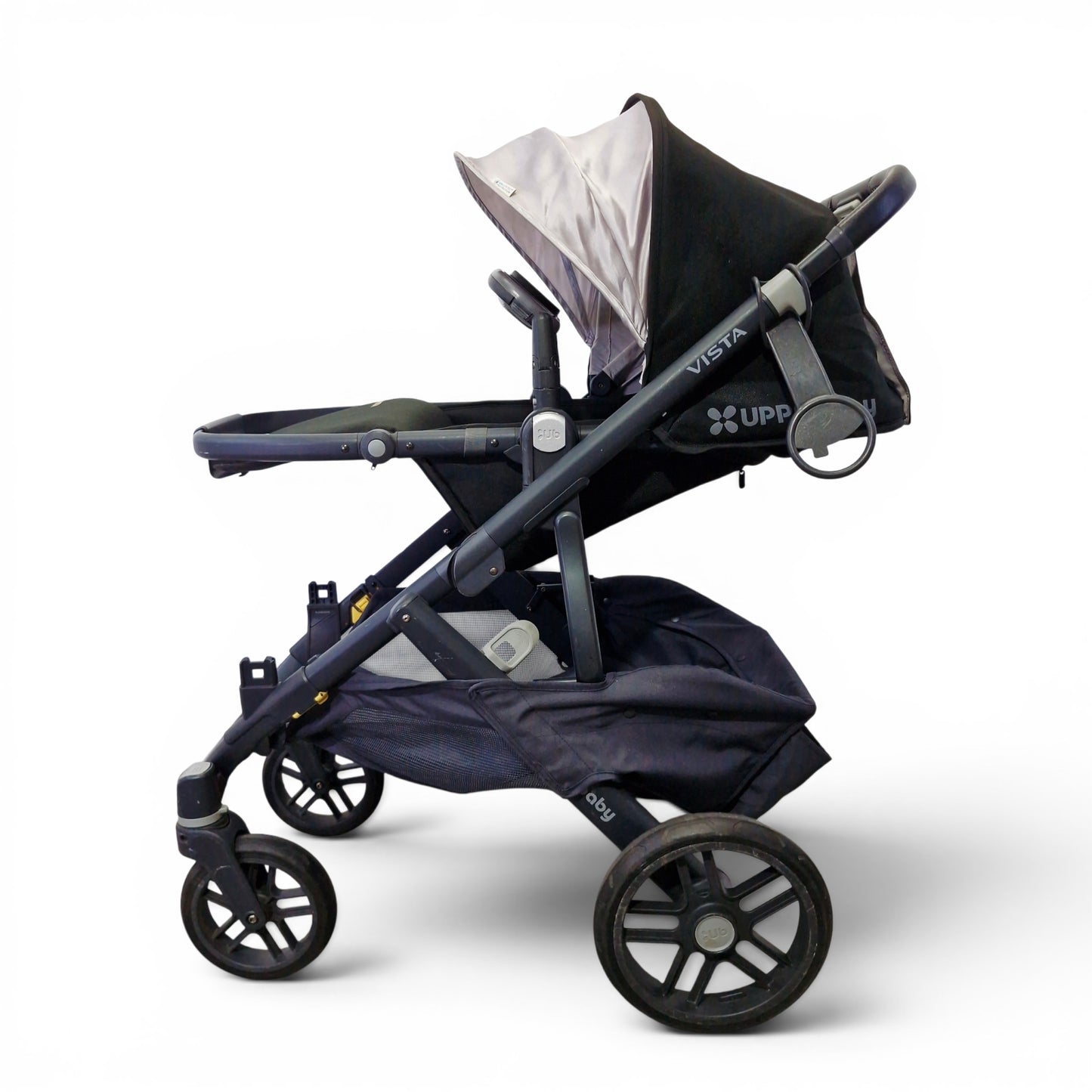 Coche Gemelar UPPAbaby Negro — Con Asientos Desmontables, Uso Individual o Doble | Usado