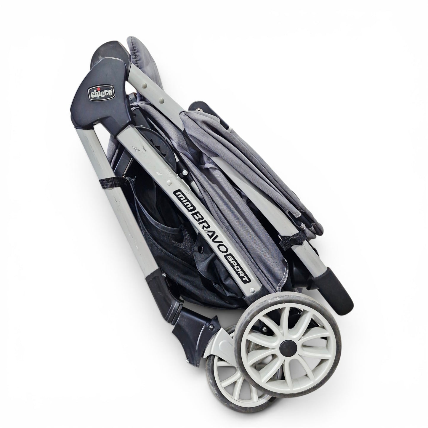 Coche Chicco Mini Bravo Sport Travel System Carbon Gris con Silla de Carro | Usado