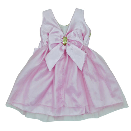 Vetido de gala rosado con dorado — Talla Talla 2T | Usado