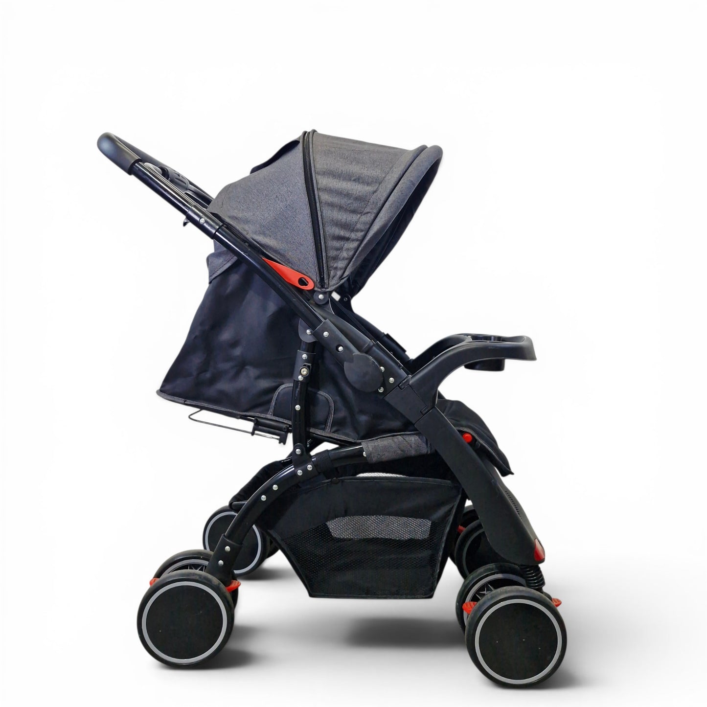 Coche Jumpy Premium Gris Oscuro — 3 Posiciones de Reclinado | Usado