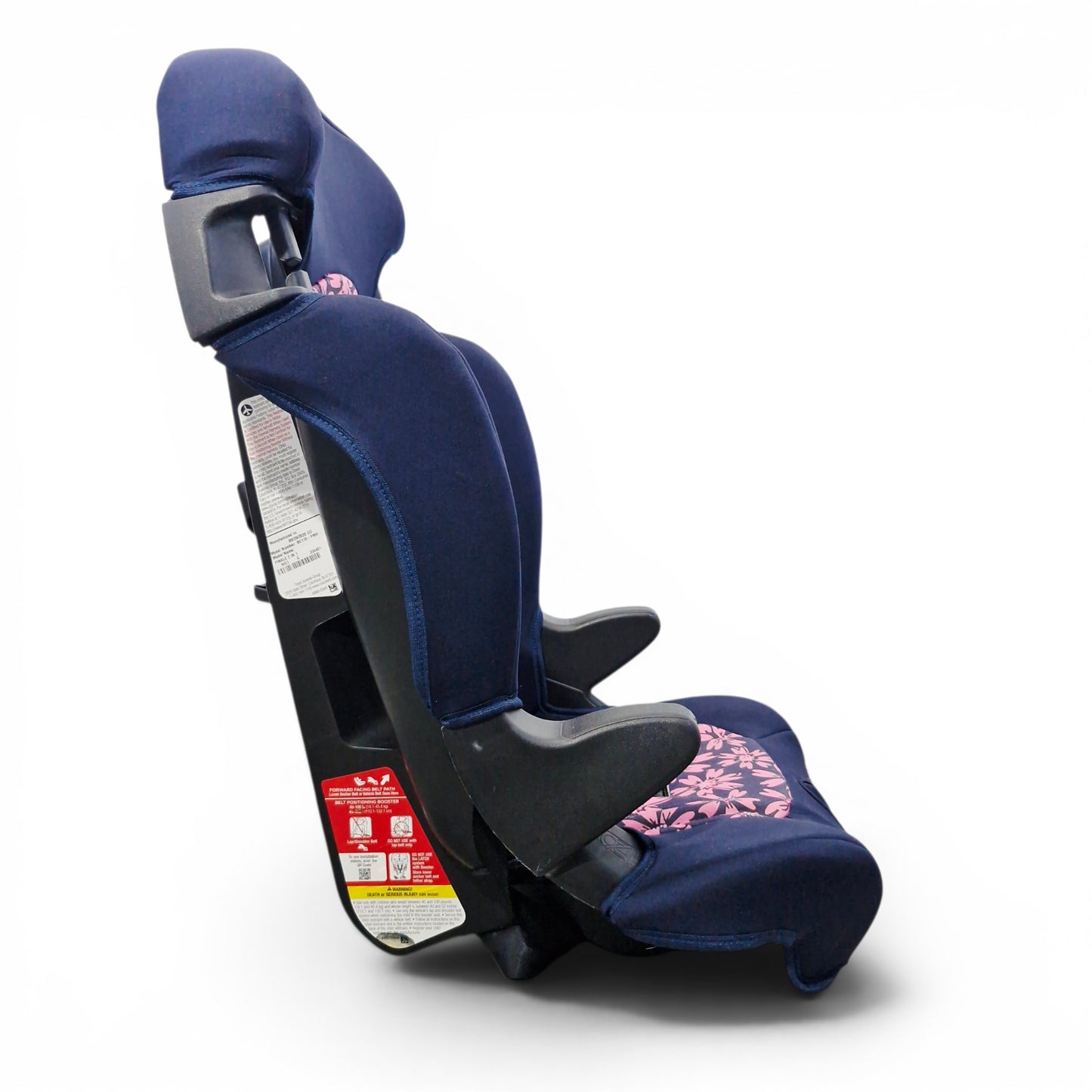 Silla de Carro Cosco Kids Finale 2 en 1 Azul con Flores —| Usada