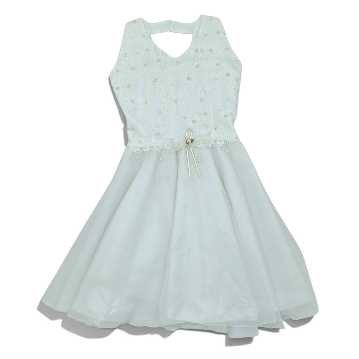Vestido corto primera comunion — Talla 8T | Usado