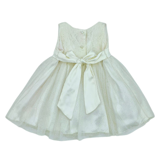 Vestido de gala sin mangas beige — Talla 6 a 12 meses | Usado