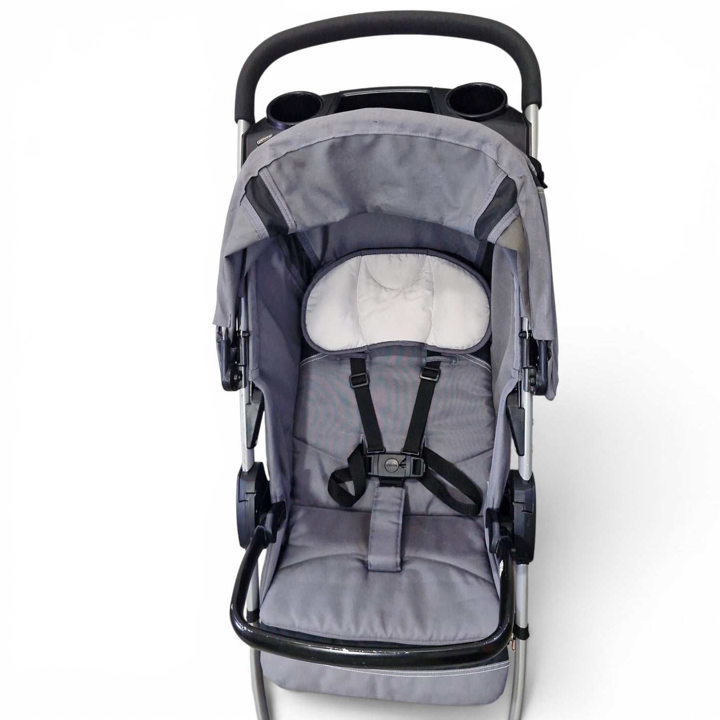 Coche Chicco Mini Bravo Sport Travel System Carbon Gris con Silla de Carro | Usado
