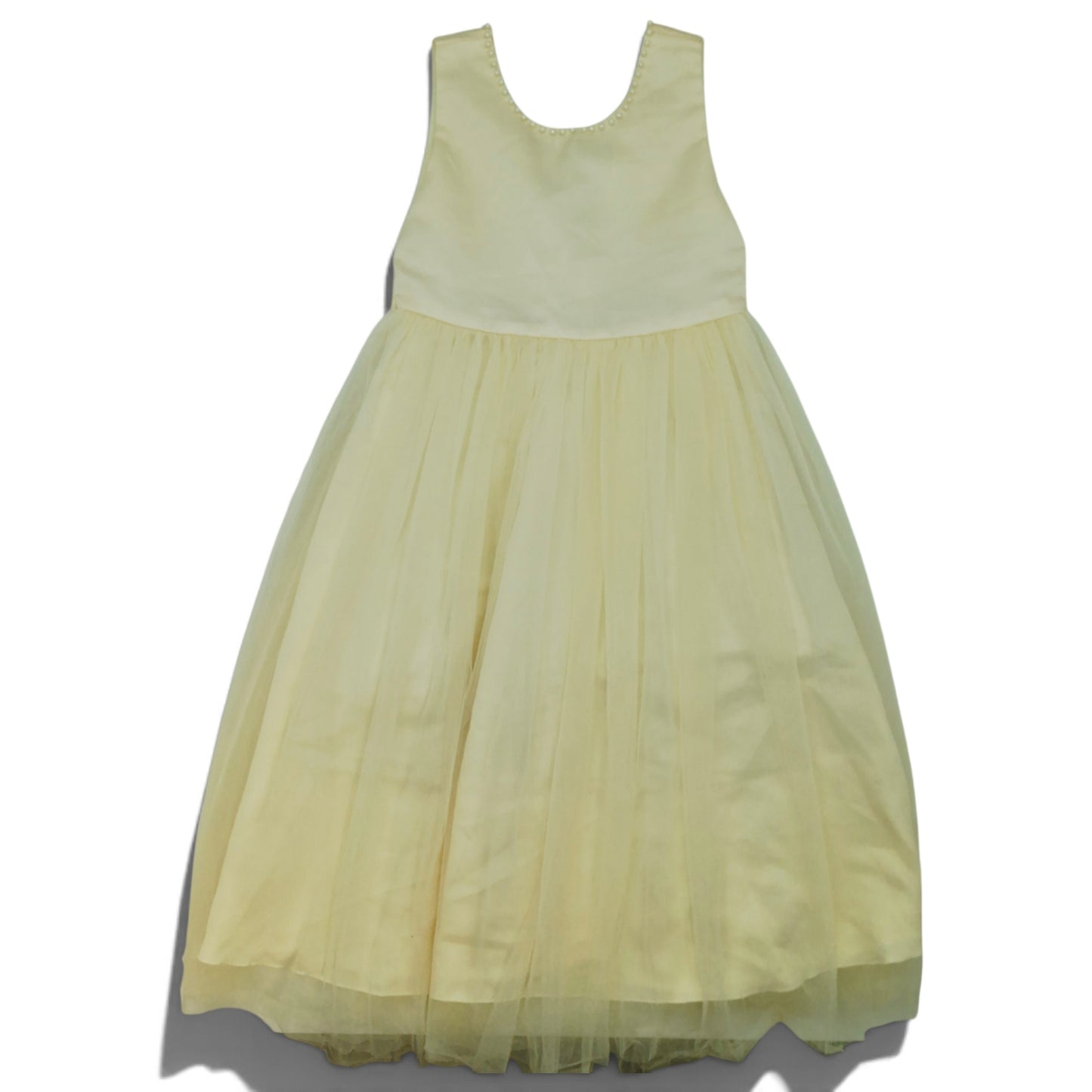 Vestido de gala amarillo crema — Talla Talla 9T | Usado