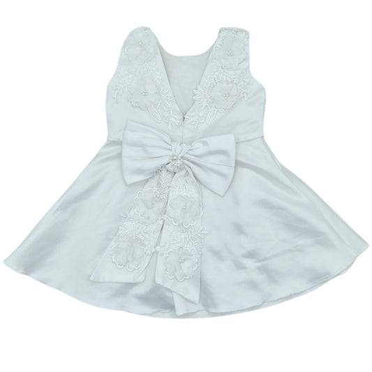 Vestido de gala blanco elegante — Talla 18 a 24 meses | Usado