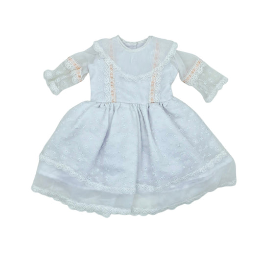Vestido de baurtizo ajuar para niña — Talla 6 a 12 meses | Usado