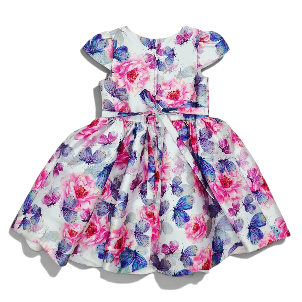Vestido de flores y mariposas — Talla 5T | Usado