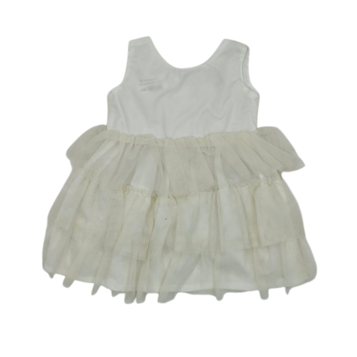 Vestido elegante blanco crema — Talla 6 a 12 meses | Usado