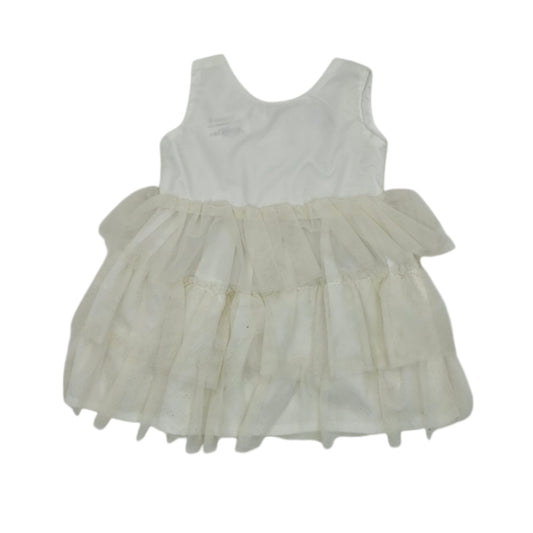 Vestido elegante blanco crema — Talla 6 a 12 meses | Usado