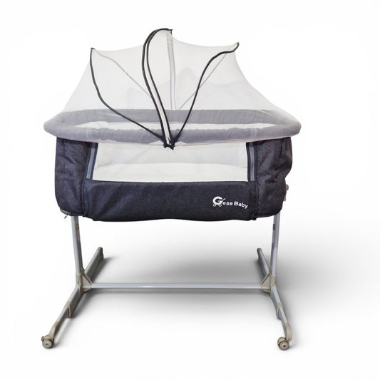 Cuna Colecho Gese Baby Gris Oscuro — Adaptable a la Cama | Usada