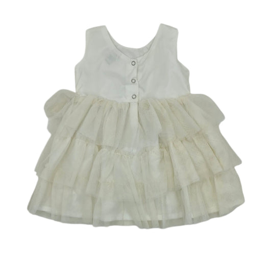 Vestido elegante blanco crema — Talla 6 a 12 meses | Usado