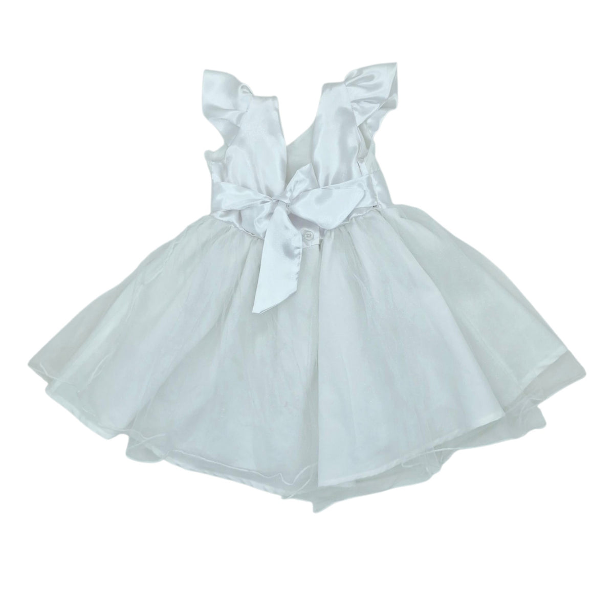 Vestido de gala blanco para niña — Talla 18 a 24 meses | Usado