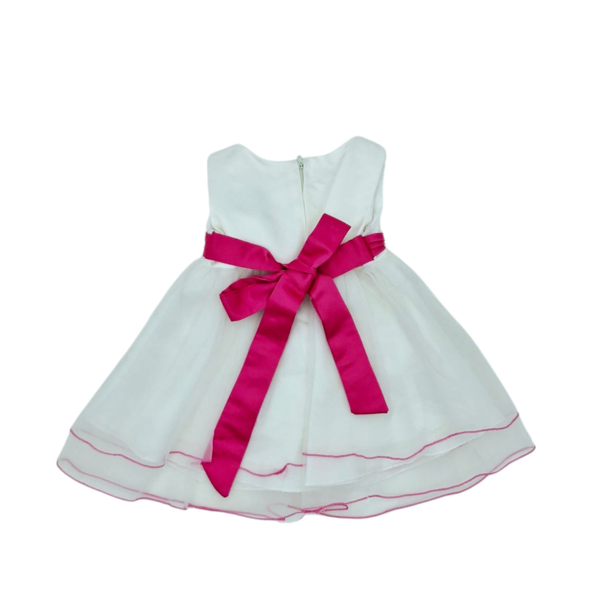 Vestido blanco elegante para bebe niña — Talla 3 a 6 meses | Usado