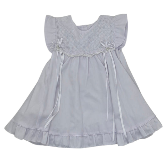 Vestido de bautizo blanco — Talla 12 a 18 meses | Usado