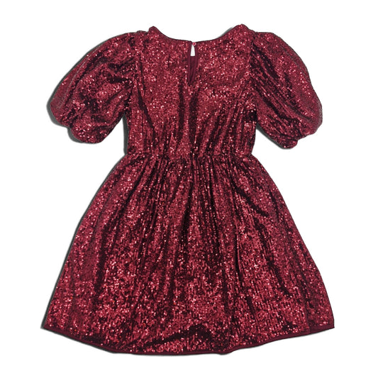 Vestido de gala con lentejuelas para niña — Talla 8 -9 | Usado