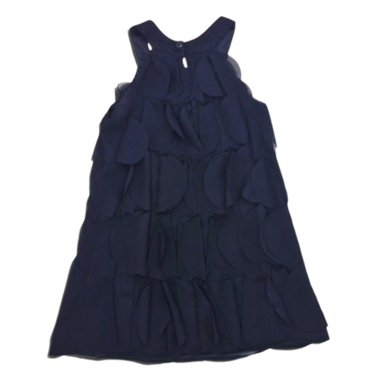 Vestido negro sin manga texturizado — Talla 3 -4 | Usado