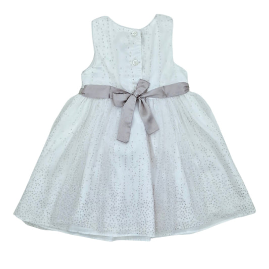 Vestido de gala blanco y plateado — Talla Talla 3T | Usado