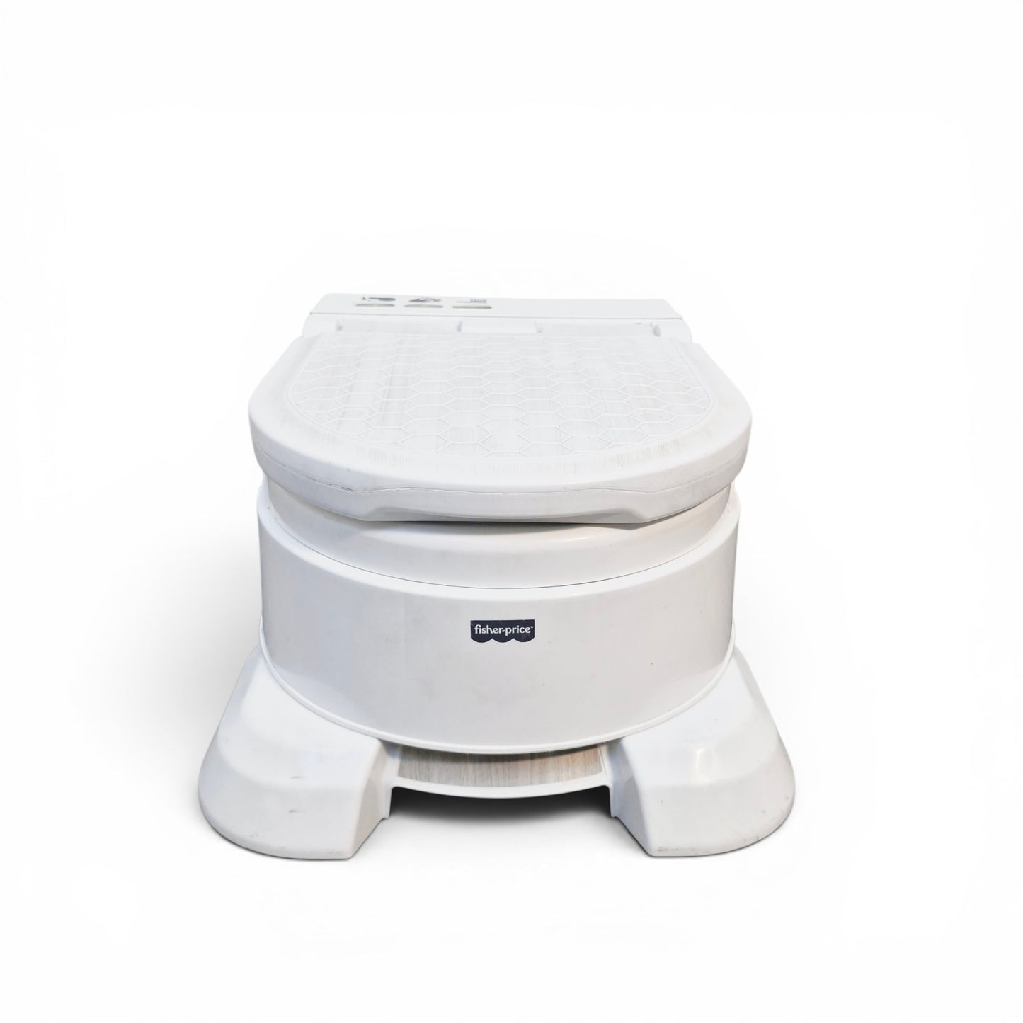 Vasenilla Fisher Price de lujo Blanca 4 en 1 — Con Sonidos Reales de Descarga | Usada