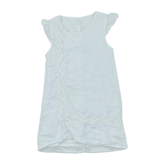 Vestido blanco con encaje — Talla Talla 3T | Usado