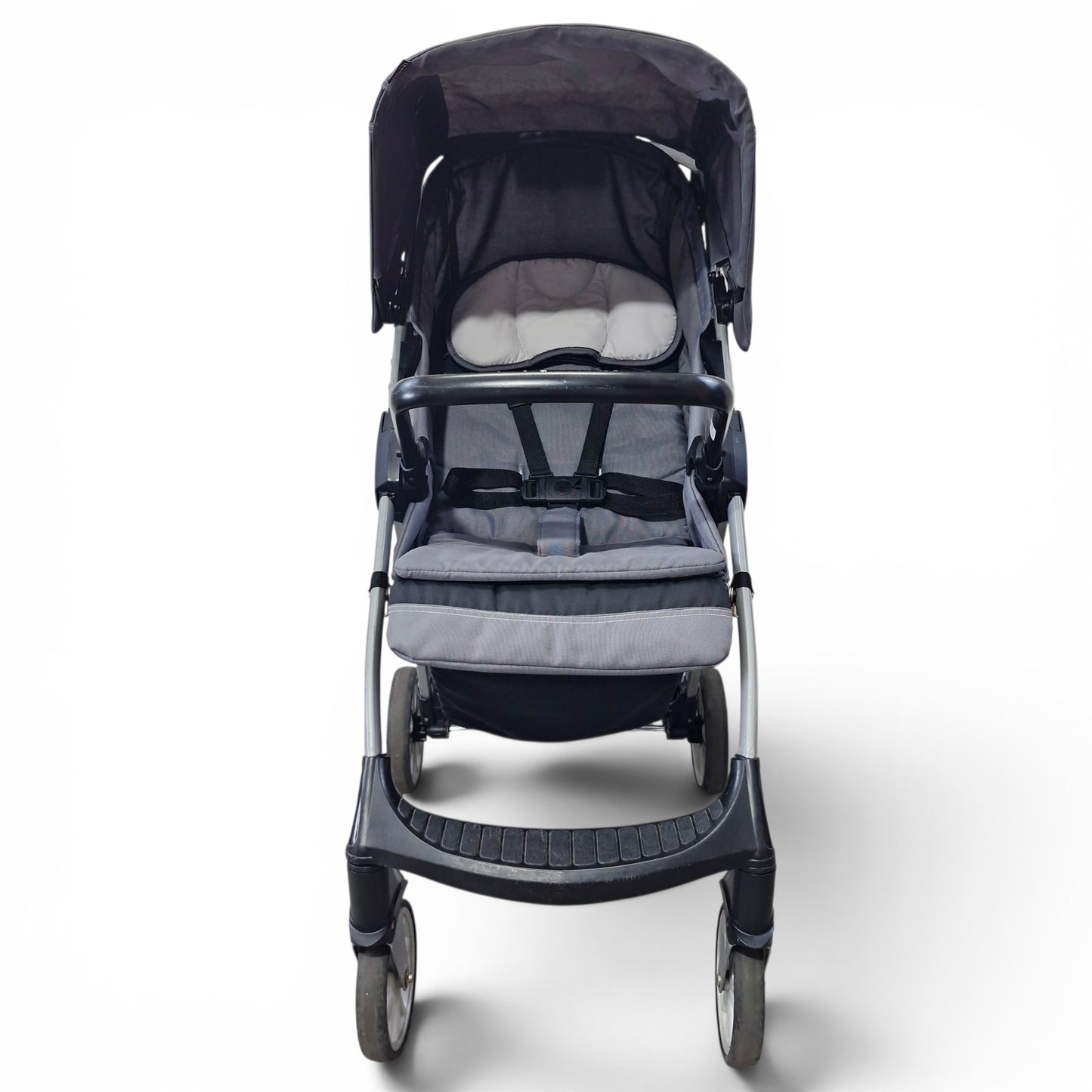 Coche Chicco Mini Bravo Sport Travel System Carbon Gris con Silla de Carro | Usado
