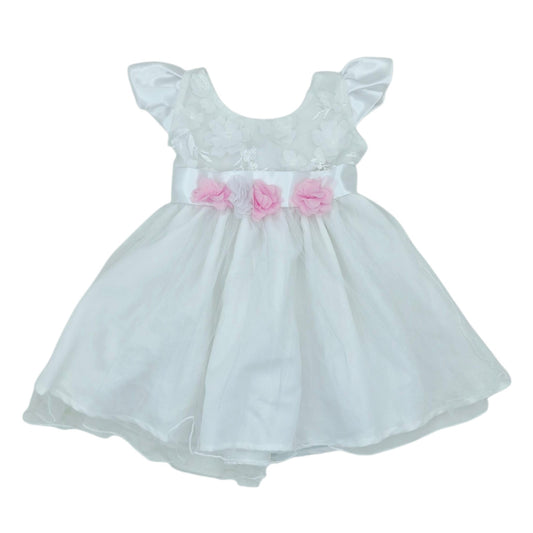 Vestido de gala blanco para niña — Talla 18 a 24 meses | Usado