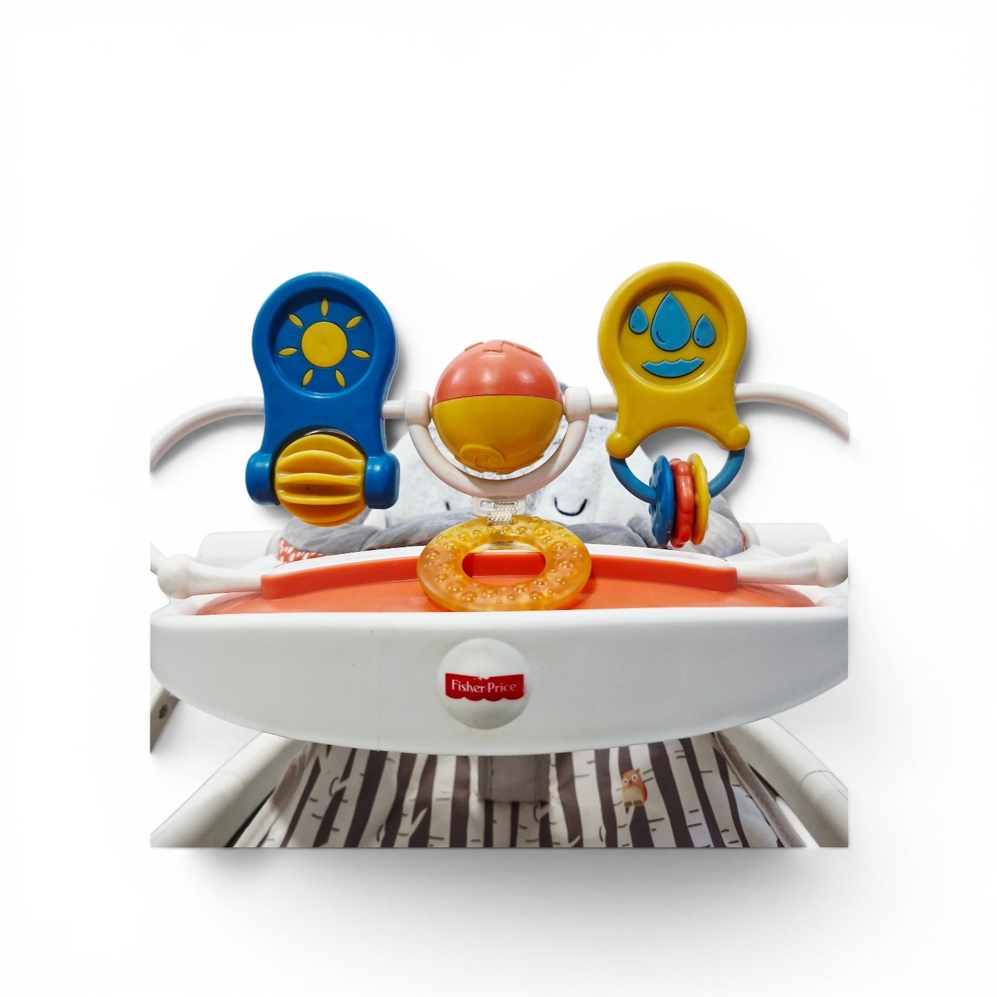 Entrenador para Sentar Fisher Price Zorro — Con Bandeja y Barra de Juguetes | Usado