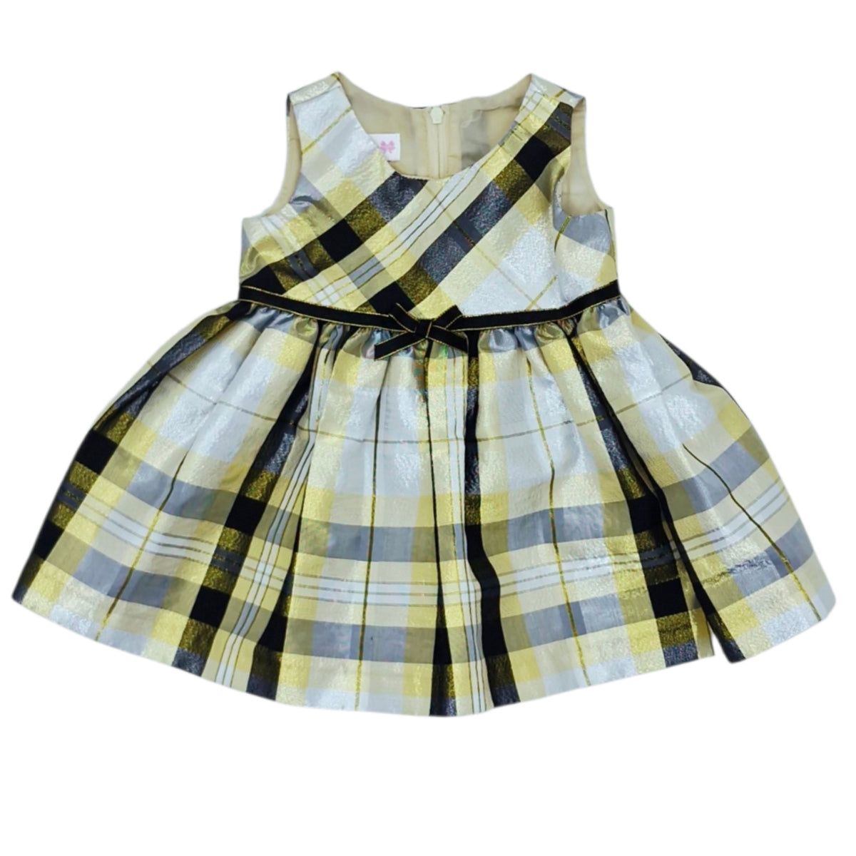 Vestido a cuadros  elegante para bebé — Talla 3 a 6 meses | Usado