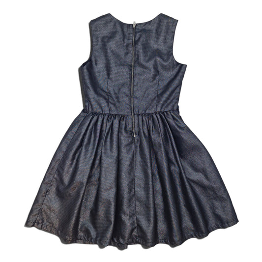 Vestido de Gala Negro brillante  con Glitter — Talla 11 -12 | Usado