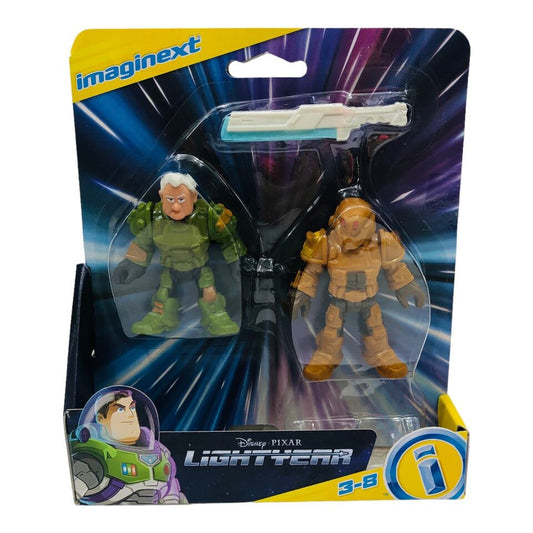 Juego de figuras de acción Imaginext Disney Pixar Lightyear Darby Steel & Zap Patrol